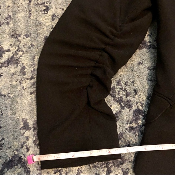 2010s Black Blazer 3/4 Sleeve - Picture 9 of 14